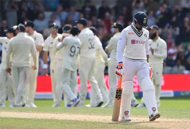 Ind vs Eng: England celebrating after Ravindra Jadeja's wicket in the first innings of the 3rd test.