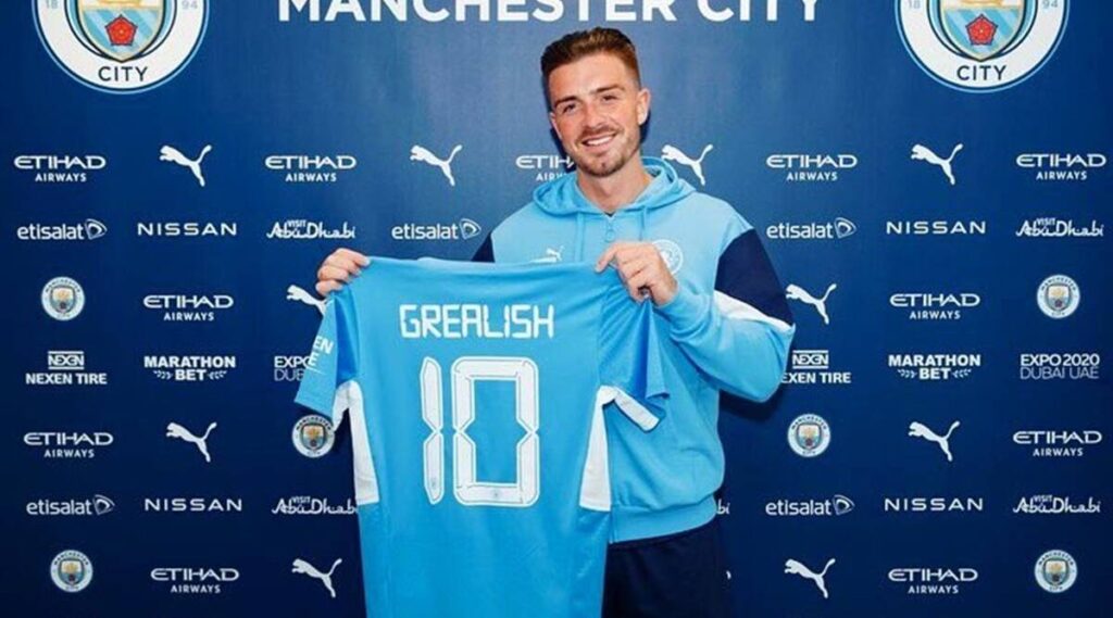 Jack Grealish to Manchester City