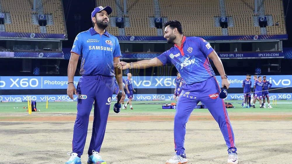 MI vs DC: Rohit Sharma and Rishabh Pant with the toss.