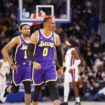 NBA, Lakers vs Pistons: Russell Westbrook and Talen Horton-Tucker.