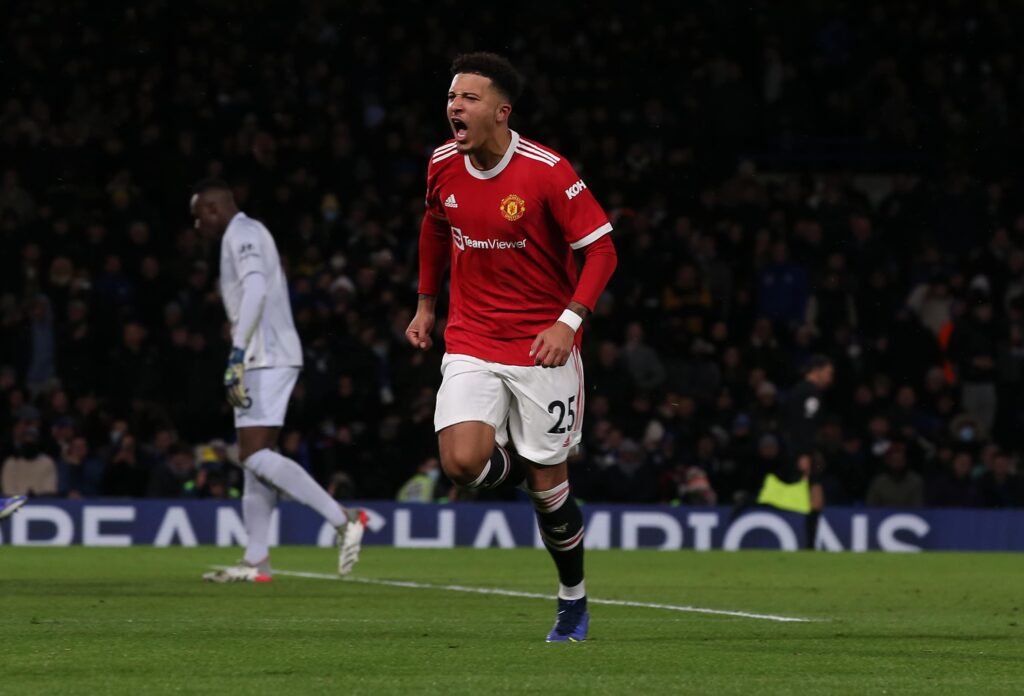 Chelsea vs Man United: Jaden Sancho.