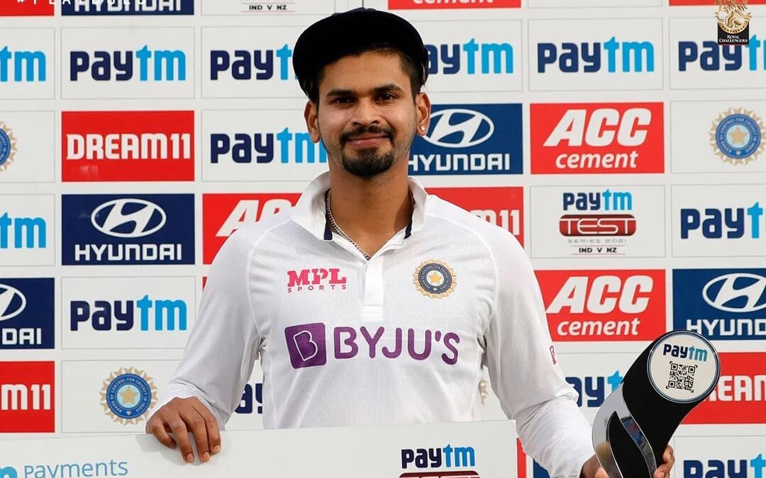 IND vs NZ 2021, First Test: Shreyas Iyer was adjourned the Man of the Match.