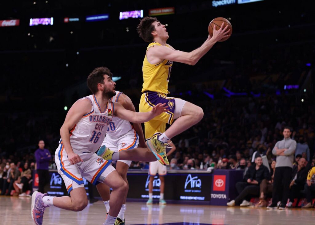 NBA, Lakers vs Thunders: Austin Reaves.