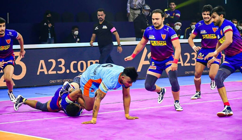 VIVO Pro Kabaddi 2021: Dabang Delhi vs Bengal Warriors.