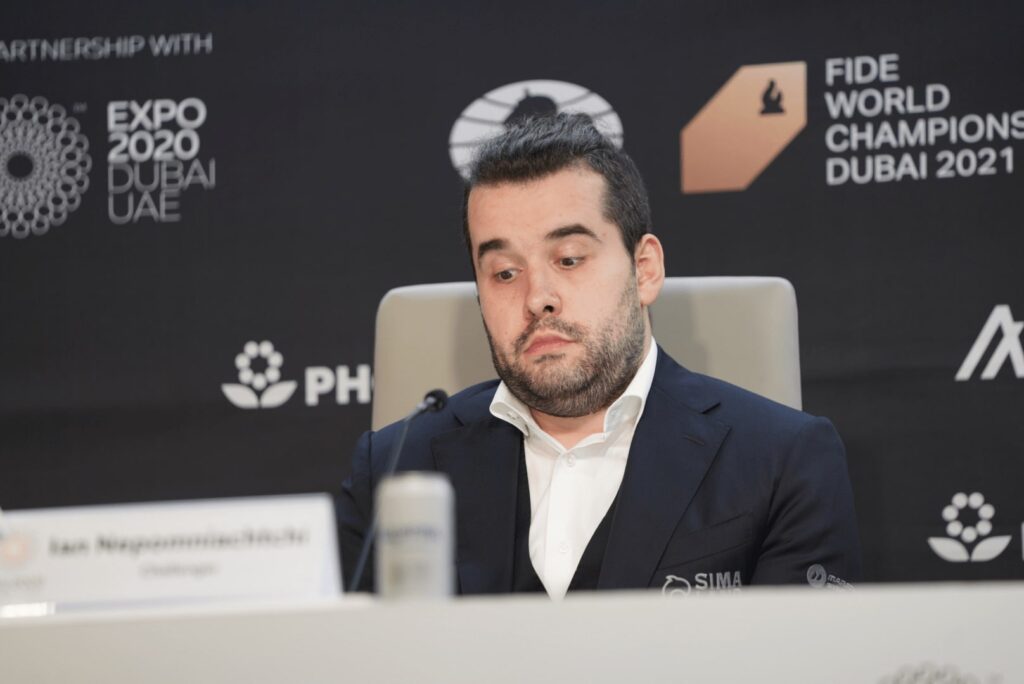 FIDE World Chess Championship 2021, Game 5: Ian Nepomniachtchi.