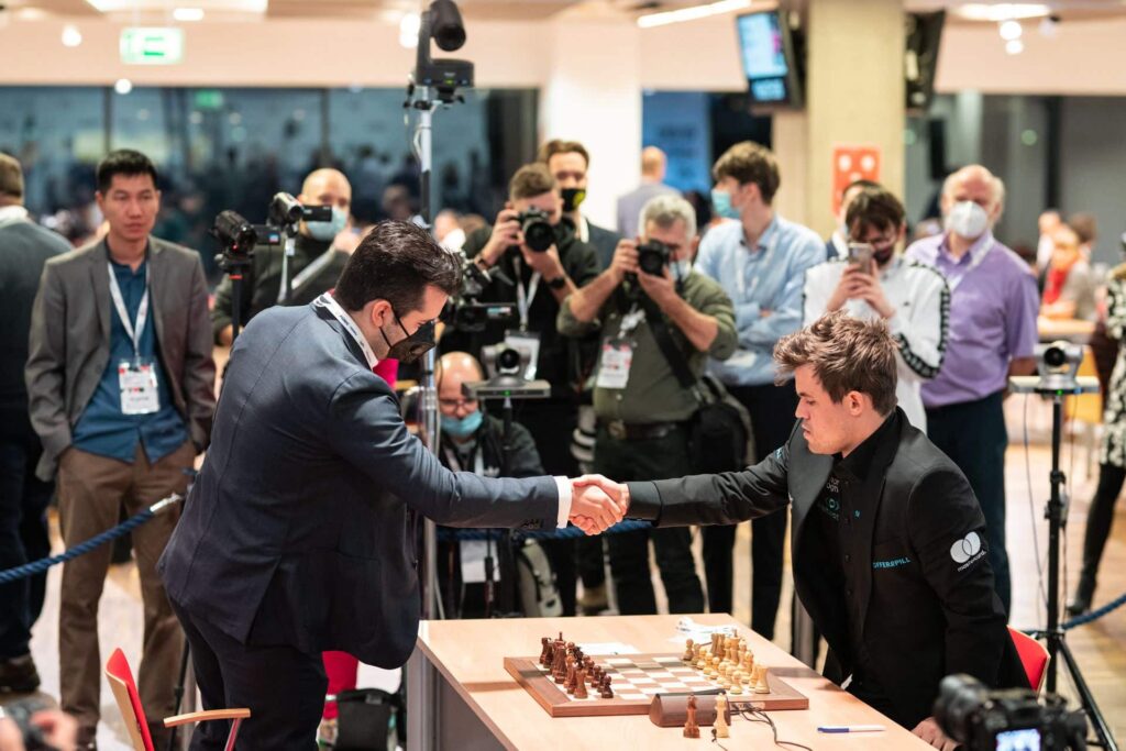 World Rapid Chess Championship 2021, Warshaw: Magnus Carlsen and Ian Nepomniachtchi.