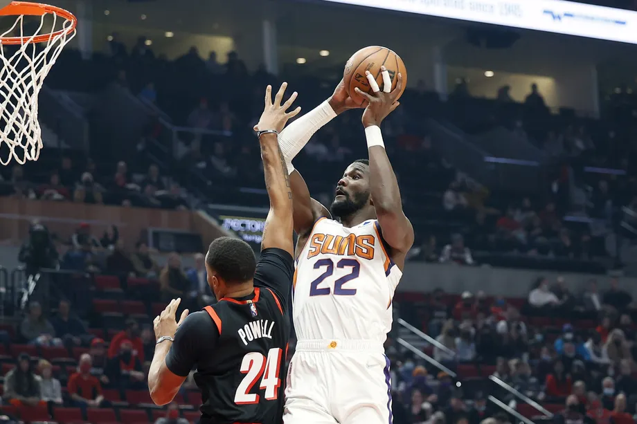 NBA, Blazers vs Suns: DeAndre Ayton.