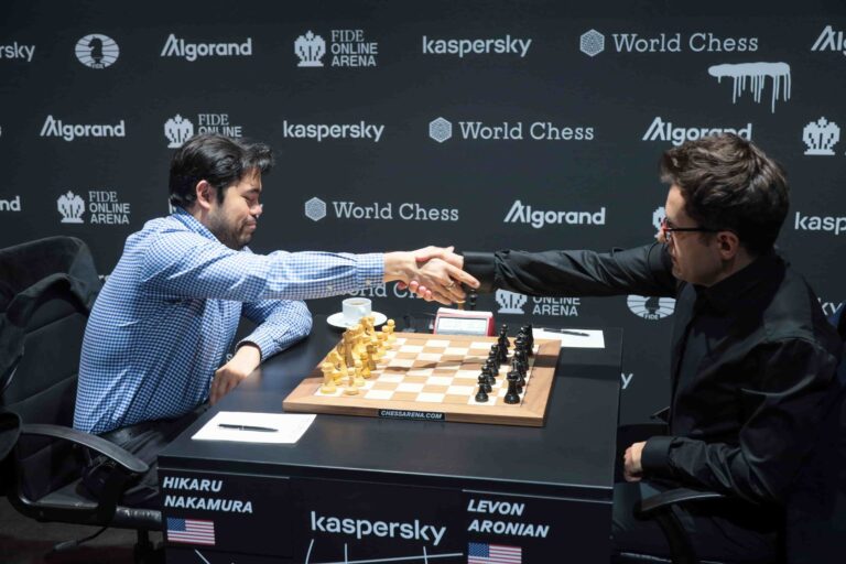 FIDE Grand Prix 2022: Hikaru Nakamura and Levon Aronian.