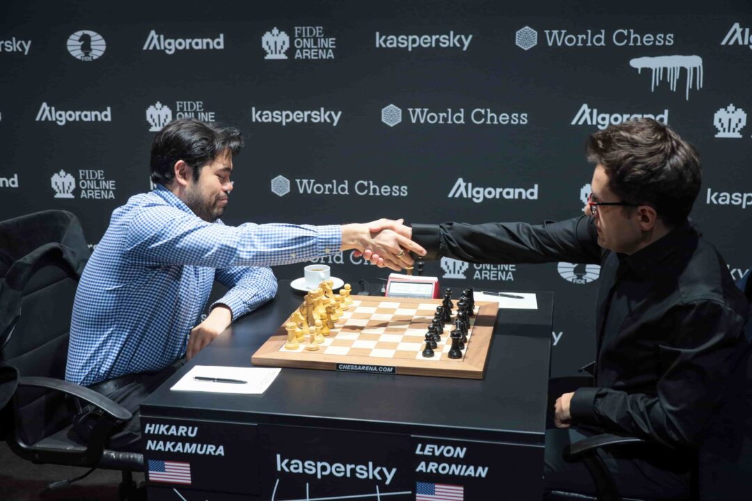 FIDE Grand Prix 2022: Hikaru Nakamura and Levon Aronian.